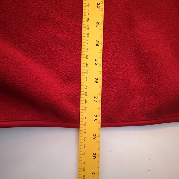 Nevada Men's 1/4 Zip Red Fleece Pullover - Picture 9 of 9